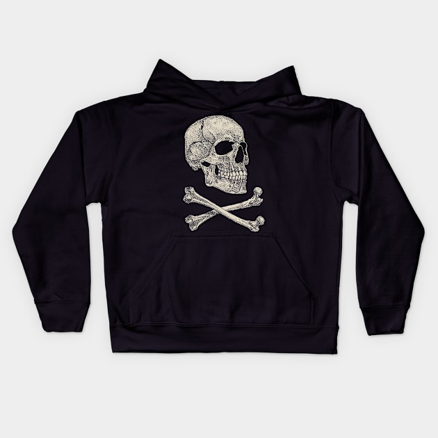 Crossbones Kids Hoodie by eriksandisatresa